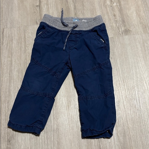 Gap Navy Blue Toddler Pants with Gray Waistband - Picture 1 of 1